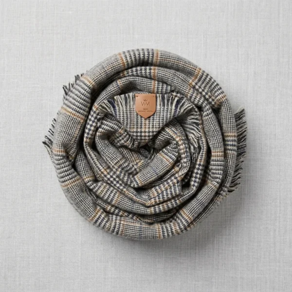 Check Wool Scarf
