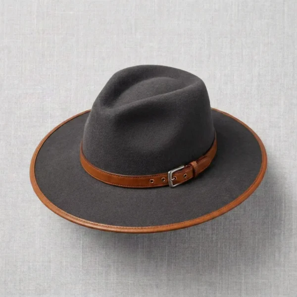 Wide-Brim Felt Hat