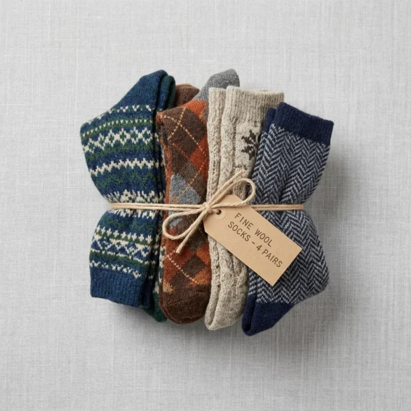 Patterned Wool Socks